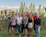 ILCE-7M4-20240909-DSC07192 : 2024, Alison, Alison Mull, Amy Siphers, Buzz Bruner, John Siphers, Leslie Siphers, Lois, People, Pippa dog, Rob Decker, Salsa dog, Sirna Reunion Board, Steve, Sue Bruner, Sunset Beach, Susan Siphers, animals, beach