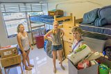 Moving Help  Moving into the dorm freshman year : Alison, Laura, NC State