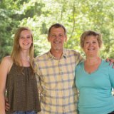 Ernie & Ann's 85th Birthday family get together : Alison, Lois, Steve