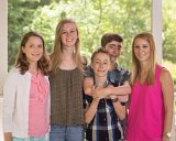 Ernie & Ann's 85th Birthday family get together : Alison, Amy, Brogen Deitsche, Leslie, Quinn Deitsche