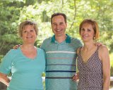Ernie & Ann's 85th Birthday family get together : Lois, Susan, Tom Deitsche