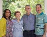 Ernie & Ann's 85th Birthday family get together : Ann, Ernie, Sharon Deitsche, Tom Deitsche