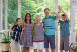Ernie & Ann's 85th Birthday family get together : Brogen Deitsche, Ellen, Quinn Deitsche, Sharon Deitsche, Tom Deitsche