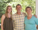 Ernie & Ann's 85th Birthday family get together : Alison, Lois, Sirna Reunion Board, Steve