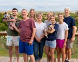 ILCE-7M4-20240911-DSC07276 : 2024, Alison, Alison Mull, Amy Siphers, John Siphers, Leslie Siphers, Lois, People, Pippa dog, Rob Decker, Salsa dog, Sirna Reunion Board, Steve, Sunset Beach, Susan Siphers, _print, animals, beach