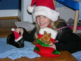 E8700-20041225-DSCN0825  Alison with Reese : 2004, Alison, Christmas