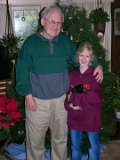 E8700-20041229-DSCN0888  Alison with Dad and Reese : 2004, Alison, Christmas, Dad