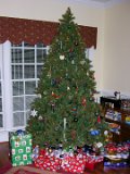 E8700-20061224-DSCN3700  Our new fake tree : 2006, Christmas, tree