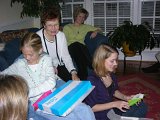 E8700-20061225-DSCN3710  Susan, Alison, Ann, Lois, Leslie : 2006, Alison Mull, Ann, Christmas, Leslie, Lois