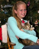 E8700-20071209-DSCN4691 touched : 2007, Alison Mull, Christmas, Jazz cat, animals