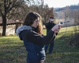 SLT-A33-20111228-DSC01601  shooting guns : 2011, Christmas, Holly, gun, shooting