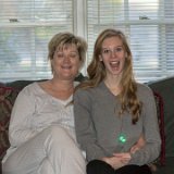 Lois & Alison couch 1  Lois & Alison pose on the couch xmas 2014 : 2014, Alison Mull, Christmas, Lois