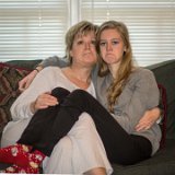 Lois & Alison couch 3  Lois & Alison pose on the couch xmas 2014 : 2014, Alison Mull, Christmas, Lois