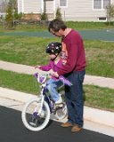 E8700-20041125-DSCN0665  Thanksgiving 2004 with Akers in DC Alison on Kelley's bike with Steve : 2004, Alison, Steve, Thanksgiving