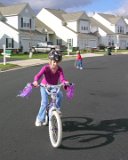 E8700-20041125-DSCN0667  Thanksgiving 2004 with Akers in DC Alison on Kelley's bike : 2004, Alison, Thanksgiving, bicycle