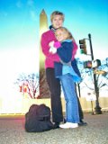 E8700-20041126-DSCN0709  Thanksgiving 2004 with Akers in DC Lois and Alison at Washington Monument at night : 2004, Alison, Lois, Thanksgiving