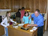 E8700-20051124-DSCN1933  Thanksgiving 2005 at the Siphers' house : Amy, Buzz, Leslie