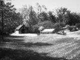 Corn Crib  Dad's house : B&W, Dod's House