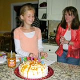 E8700-20071012-DSCN4297  Dad's 74th birthday at Steve's house : 74, Alison, DJ, Dale, birthday