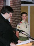 Andy is an Eagle Scout  Andy Barrette's Eagle Scout ceremony : Andy
