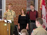 Andy is an Eagle Scout  Andy Barrette's Eagle Scout ceremony : Andy, DJ, Tom