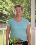 Flash test on back porch : Lois