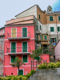 Vernazza Street View  A colorful house in Vernazza Italy : 2004, Cinqa Terra, Italy, Vernazza