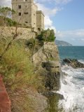 Cinqua Terra Pill Box  WWII pill box in cliff side as approaching Monterosso from Vernazza in Cinqua Terra Italy : 2004, Cinqa Terra, Italy, Monterosso