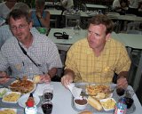 lunch buffet : 2006, Caen Normandy Memorial Museum, France, Hal, Normandy, Steve, _year_, museums