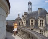 roof terrace at Chambord 2 : 2006, Amboise, Chambord, France, Teresa, _year_