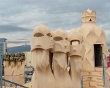 Barcelona - Casa Mila  Casa Mila, popularly known as La Pedrera designed by architect Antoni Gaudí, built between 1906 and 1912. : 2015, Barcelona, Casa Mila, Spain, _highlights_