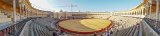 Sevilla - Grand Royal Bullring  Plaza de Toros de la Real Maestranza de Caballería de Sevilla. Grand royal bullring dating to 1761, still used for bullfights, plus museum of bullfighting art. : 2015, Sevilla, Spain, _highlights_, bullring, panorama