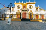 Sevilla - Grand Royal Bullring  Plaza de Toros de la Real Maestranza de Caballería de Sevilla. Grand royal bullring dating to 1761, still used for bullfights, plus museum of bullfighting art. : 2015, Sevilla, Spain, bullring