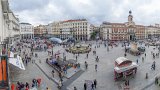 Madrid - Puerta del Sol  Pictures of Puerta del Sol from rooms in Hotel Europa : 2015, Madrid, Puerta del Sol, Spain