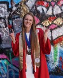 Lainey at Free Expression Tunnel entrance : 2018, Graduation Pictures, Lainey Indermaur, NC State, NCSU