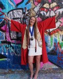 Lainey at Free Expression Tunnel entrance : 2018, Graduation Pictures, Lainey Indermaur, NC State, NCSU