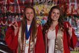 Lainey & Lizzy in Free Expression Tunnel : 2018, Graduation Pictures, Lainey Indermaur, Lizzie Weaver, NC State, NCSU