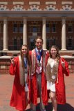 Lainey & Sean & Lizzy in front of 1911 Building : 2018, Graduation Pictures, Lainey Indermaur, Lizzie Weaver, NC State, NCSU, Sean Engles