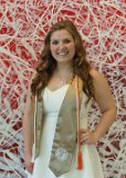 Lizzy with Jose Parla mural in Hunt Library : 2018, Graduation Pictures, Lizzie Weaver, NC State, NCSU