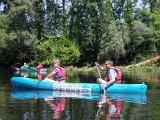 Steve & Lois on Le Rive Dordogne  Canoe trip down the Dordogne River : 2006, Dordogne River, France, Lois, Sarlot, Steve, _year_