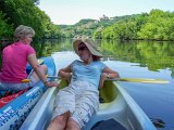 vacation is exhausting  Canoe trip down the Dordogne River : 2006, Dordogne River, France, Lois, Sarlot, Teresa, _highlights_, _year_