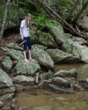 SLT-A33-20130720-DSC07117 : 2013, Alison, Camp Alta Mons, Laura Hall, Shawsville, Stiles Falls, VA, waterfall