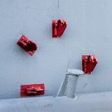 Equipment Latch  Equipment latch on outside wall of DD-933 Barry : DC Trip 2014, DD-933, Naval Yard, destroyer, ship
