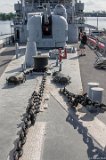 Fore Deck  DD-933 Barry fore deck and anchor chain : DC Trip 2014, DD-933, Naval Yard, destroyer, ship