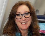 Teresa  On the plane at RDU getting ready to take off for Spain. : 2015, RDU, Spain, Teresa, _highlights_