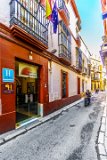 Sevilla - Hotel Abanico  Main "thouroughfare" in front of our hotel in Sevilla. : 2015, Sevilla, Spain, _highlights_