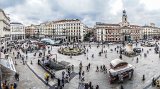 Madrid - Puerta del Sol  Pictures of Puerta del Sol from rooms in Hotel Europa : 2015, Madrid, Puerta del Sol, Spain