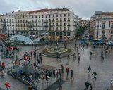 Madrid - Puerta del Sol  Pictures of Puerta del Sol from rooms in Hotel Europa : 2015, Madrid, Puerta del Sol, Spain