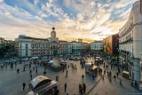 Madrid - Puerta del Sol  Pictures of Puerta del Sol from rooms in Hotel Europa : 2015, Madrid, Puerta del Sol, Spain