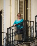 Madrid - Puerta del Sol Girls On Hotel Balcony  Girls on balconies of Hotel Europ in Puerto Del Sol. : 2015, Lois, Madrid, Puerta del Sol, Spain
